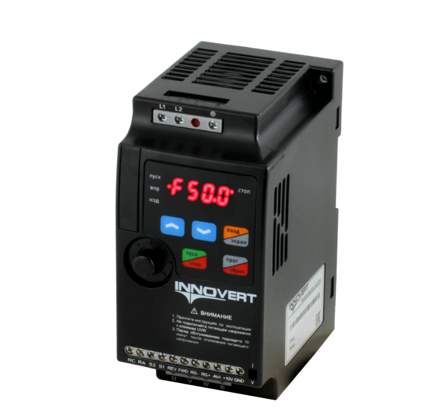 Преобразователь частоты INNOVERT ISD mini plus ISD112М21E, 1,1кВт, 220В, 6.0 А