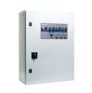 Шкаф управления канализационной станции АЛЬФАУМ АЛМ-ШУН SA0.1-KNS-MK1-4 c прямым пуском 1x4 кВт